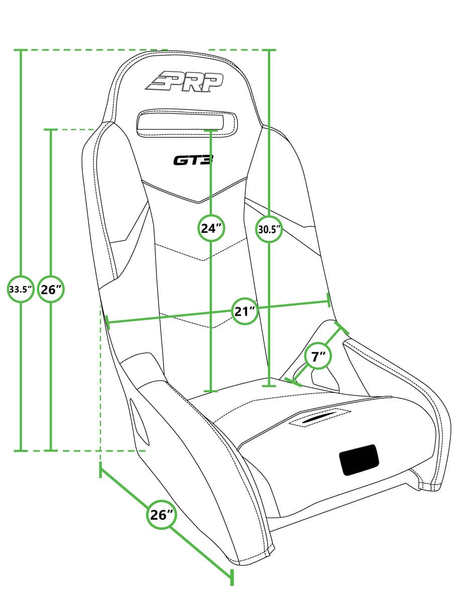 PRP CF Moto Z Force 500/600/800/1000 GT3 Suspension Seat