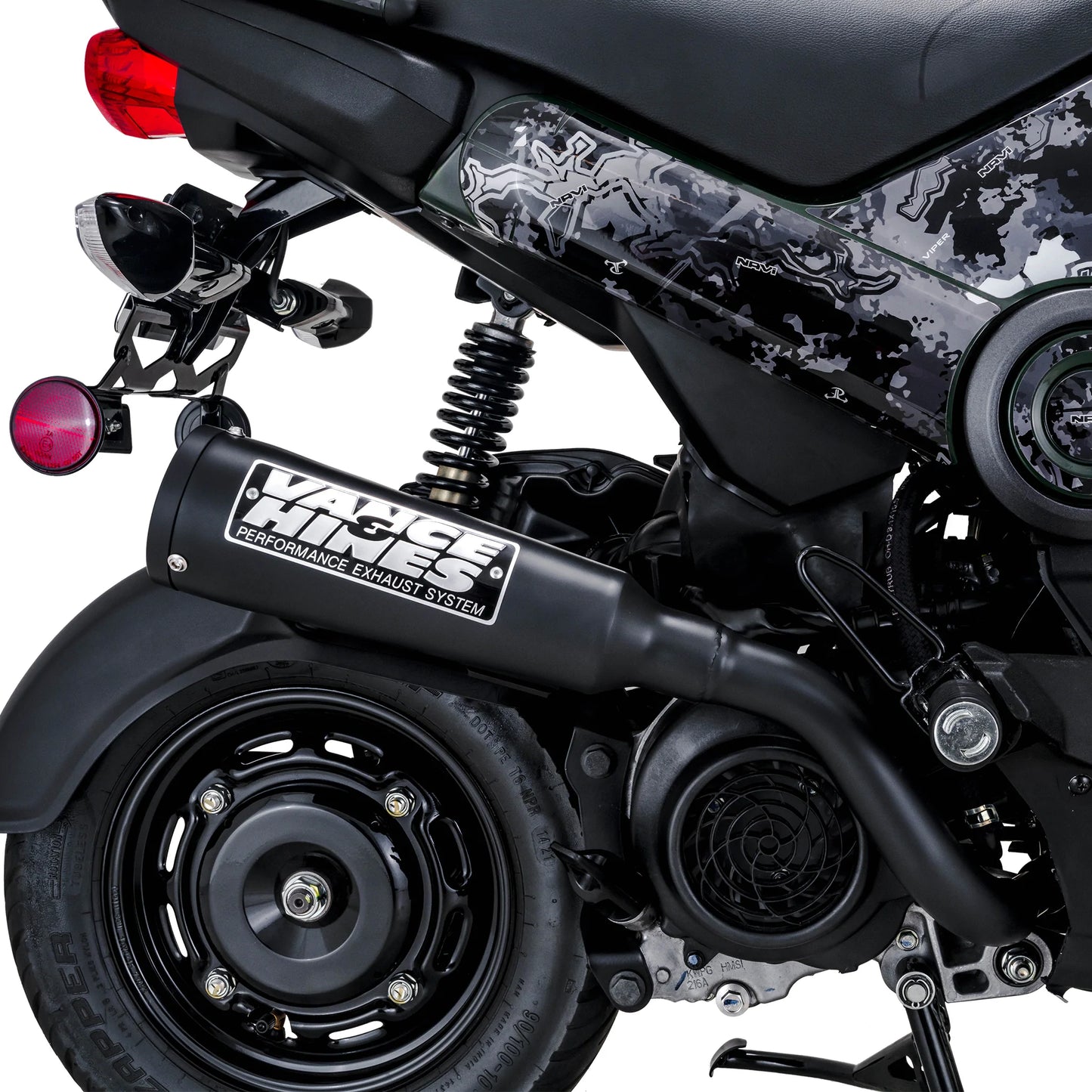 Honda Navi Vance and Hines Upsweep Full Exhaust